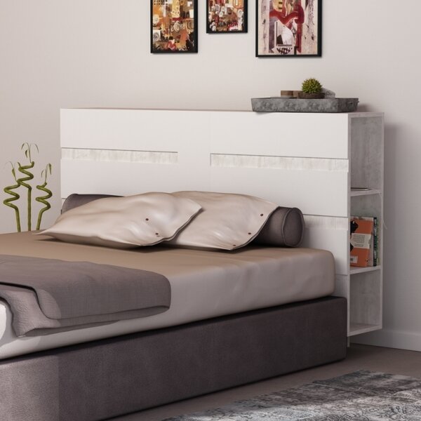 Storage headboard small deals double